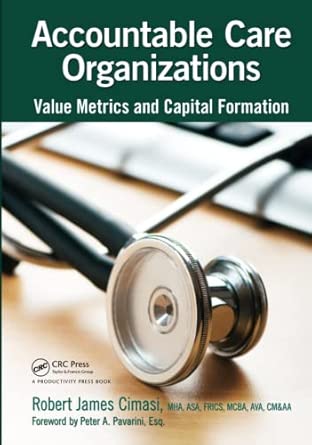 Accountable Care Organizations: Value Metrics and Capital Formation book cover