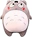 Totoro Plush Toy Doll Studio Ghibli Plush Totoro para la Cintura Cojín Throw Pillow Decorativo Holiday Birthday Kid Girlfriend Valentine's Day Gifts (40c'm)