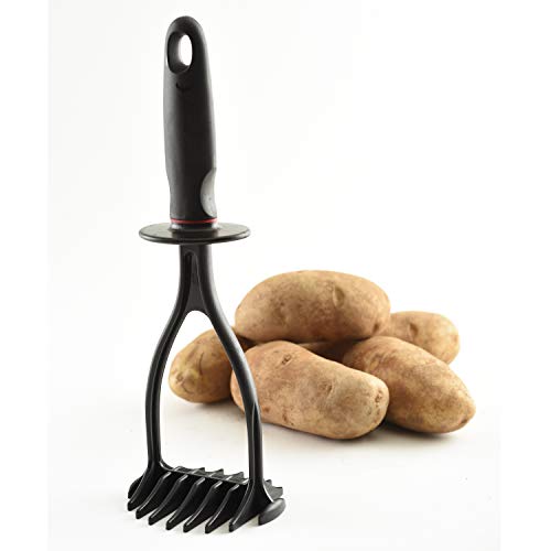 Norpro Espremedor de batata de nylon preto, 28 cm, 9,5 cm x 8,8 cm x 28 cm