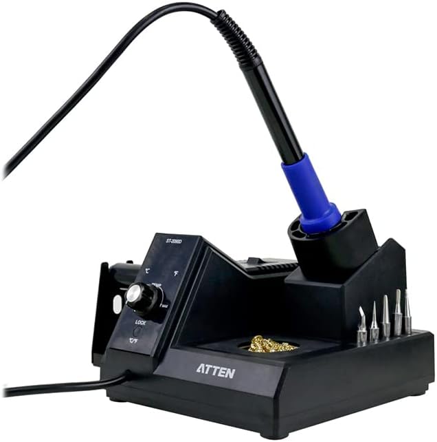 Miniatura 2 de ST-2090D - Soldador termostático digital de 80 W sin plomo con control inteligente de temperatura (176 F-896 F), estación de soldadura de sueño en