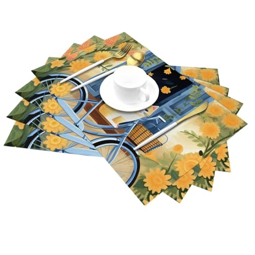 Sets de table thermorésistants et lavables en PVC pour table propre - 5