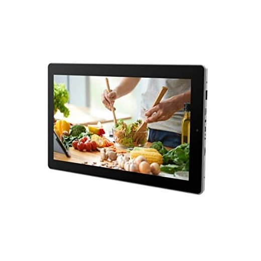 RCA Under Cabinet Speaker Dock with 11.6" Space Saver Android Tablet 2GB RAM 32GB