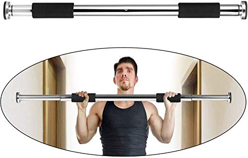 Zaizai Barra de elevação da porta 62-100 cm ajustável multifuncional fitness porta porta lâmpada horizontal equipamento de fitness para ginásio em casa rolamento máximo: 100 kg