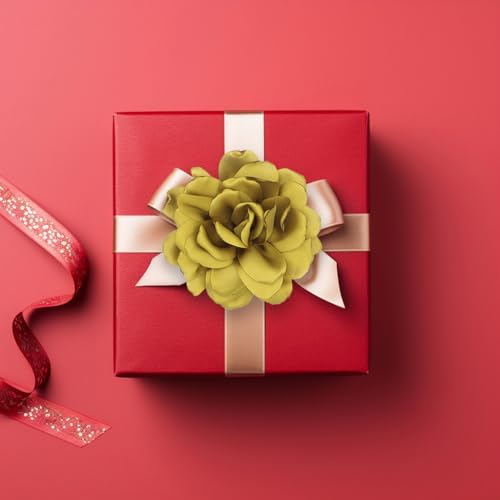 Image of Large Camellia Satin Fabric Flower Brooch Pins Hairpin for Women,ladies. (Yellow)