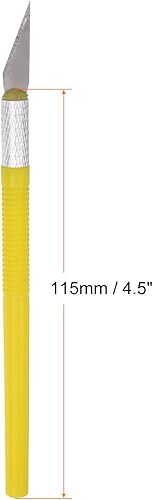 Miniatura 10 de HARFINGTON 1 juego (13 piezas) de cuchillos de manualidades, 3 cuchillos Hobby Exacto y 10 piezas de 9 tipos de cuchillas de repuesto con caja de