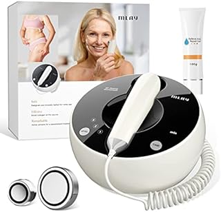 RF Beauty Machine | Lifting | Toning | Wrinkle Removal | MLAY RF Radio Frequency Facial and Body Skin Tightening Machine - Professional Home RF Anti Aging Device - Salon Effects(Gel Included)