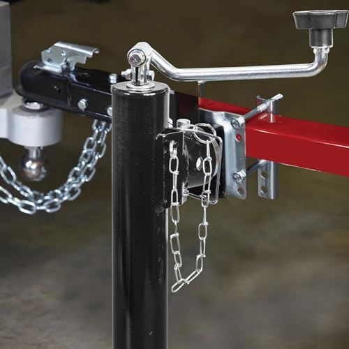 TCE ATR39003U-1 Torin Weld on Pipe Mount Swivel Trailer Jack: 2000 LBs Capacity, Black - Thumbnail 7