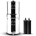 Phoenix Gravity-Fed 1.5 Gallon Stainless Steel Camping & Countertop Water Filter System with Authentic Black Phoenix Filter Elements and Stainless Steel Tap