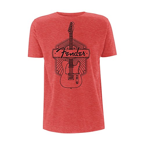 Fender 'Est 1946' T-Shirt (Large) Red