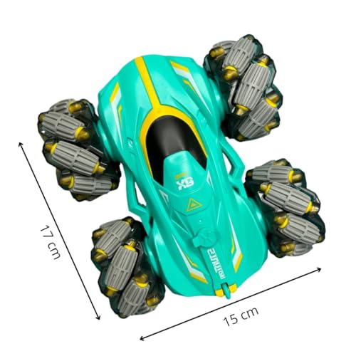 Carrinho de Controle Remoto Recarregável Stunt com Relógio de Controle por Gestos Spray de Luz Brinq