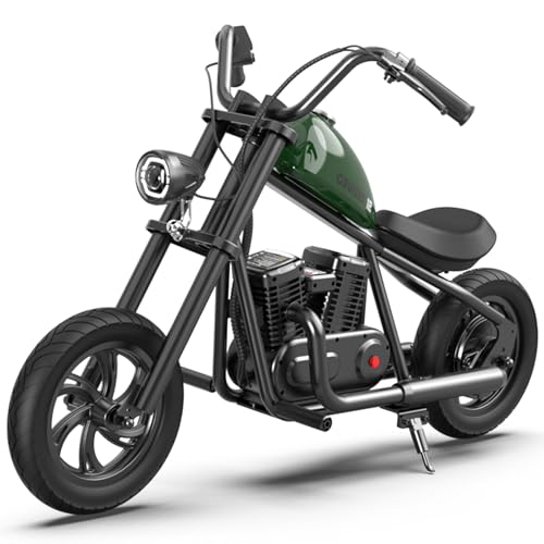 Image of HYPER GOGO Cruiser 12 - Electric Motorcycle for Kids Age 3+(Green)