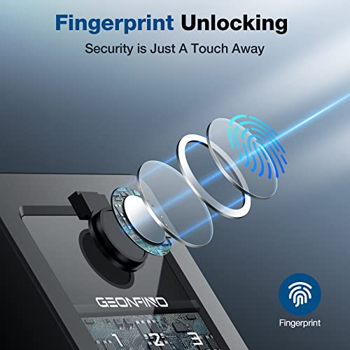 Smart Door Lock - Fingerprint Keyless Entry Door Lock With Bluetooth App, Electronic Keypad, Spare Keys, Ic Card, Codes, Ip65 Waterproof Security Smart Deadbolt Easy Install For Home Apartment Office #TOP1