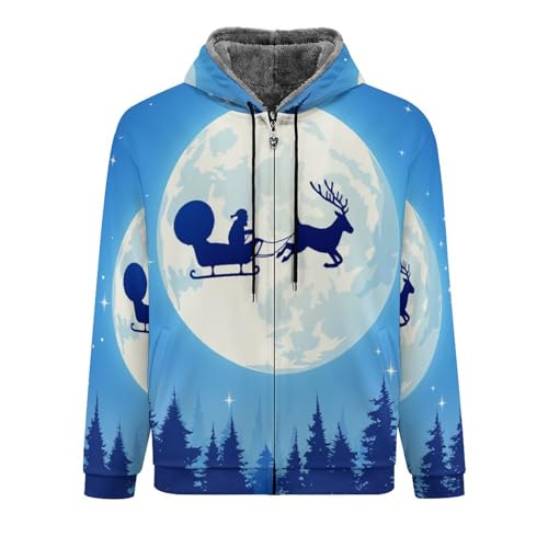 Vestes polaires zippées pour hommes idéales pour les soirées d'hiver au coin du feu en taille M