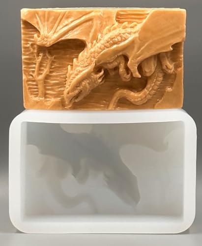 Dragon Silicone Mold SOAP Wax Plaster Resin Clay Monster
