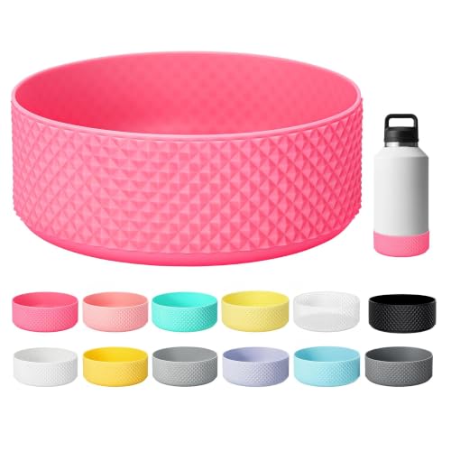 Bluwing Silicone Boot for YETI Rambler 64 oz Water Bottle, Rose Pink