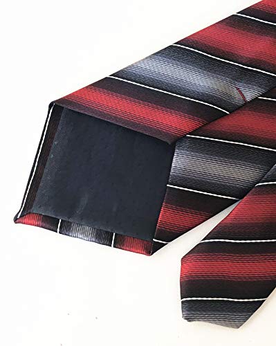 Image of Elfeves Men's Modern Striped Patterned Formal Ties College Daily Woven Neckties