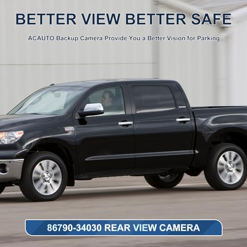 Image of Rear View Backup Camera Fit for Toyota Tundra 2007-2013, Reversing Parking Assist Camera OE Replacement 86790-34030 86790-34011