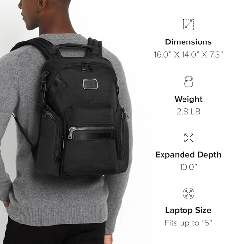 Image of TUMI - Alpha Bravo Navigation Backpack - Everyday Travel and Commute Bag - Fits Up to 15 inch Laptop - 16.0 inch X 14.0 inch X 7.25 inch - Khaki