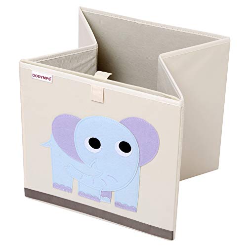 Dodymps Foldable Animal Toy Storage Bins/Cube/Box/Chest/Organizer For Kids & Nursery, 13 Inch (Elephant) #TOP7
