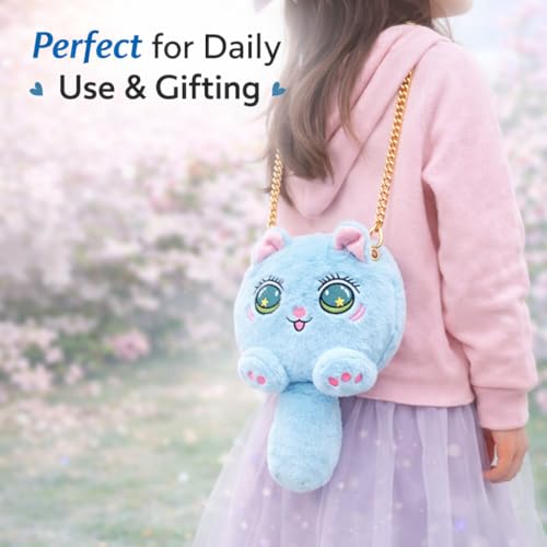 Image of Cute Tiger Plush Sling Bag for Kids | Soft Toy Shoulder Bag with Adjustable Strap | Lightweight Animal Backpack for Boys & Girls | Travel & Gift Bag - Black & White