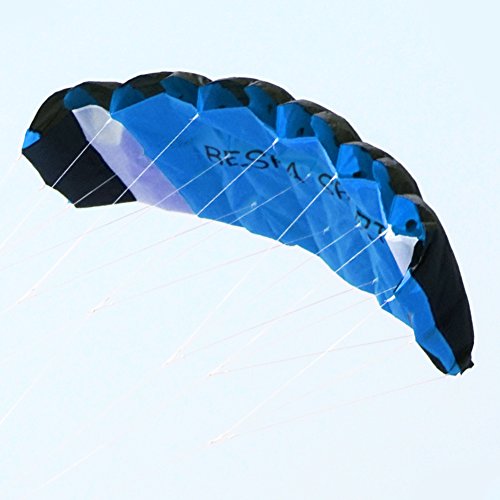 Besra Huge 74Inch Dual Line Parachute Stunt Kite With Flying Tools 1.9M Power Parafoil Kitesurfing Training Kites Outdoor Fun Sports (Blue) #TOP3