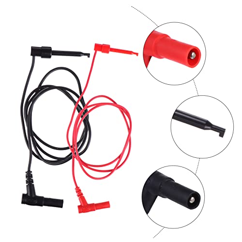 iplusmile Gancho De Teste De Plugue De 4 Peças Cabo De Teste De Multímetro Clipe De Teste Mini-Ganch