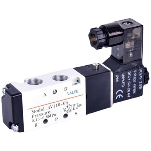 Distributeur pneumatique 1/8 5/2 voies DC12V commutation rapide 4mm - 4
