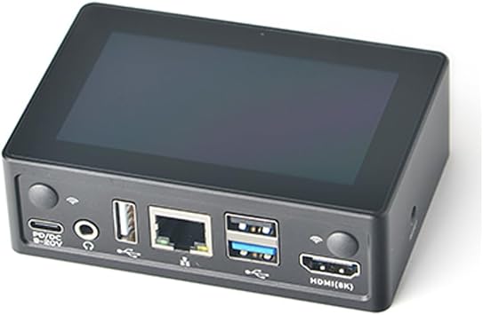 NanoPi M6 Open-Sourced Mini SBC Router Rockchip RK3588S 64bits LPDDR5 RAM Native Gigabit Ethernet Light NAS 8K Decode 32GB SingleBoard + Mental Case + LCD