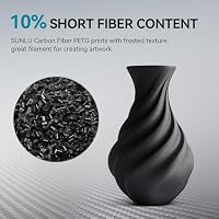 SUNLU PETG CF Kohlefaser PETG Filament 1.75 mm, Filament PETG Carbon Fiber – Ansicht 5