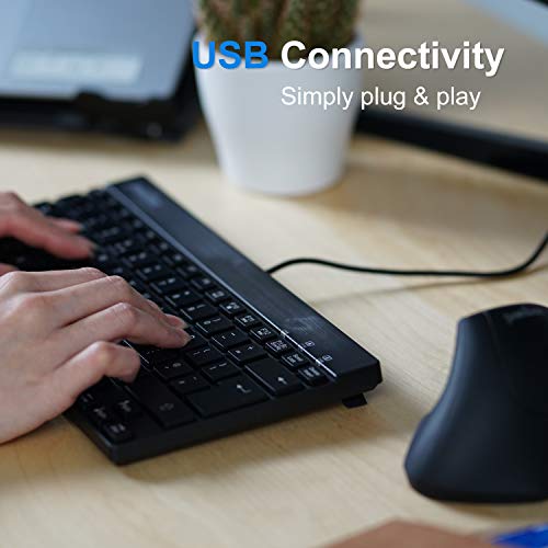 Perixx PERIBOARD-426 Wired Mini Low Profile Keyboard (Wired USB), US English Layout (11665) by Perixx - Image 7