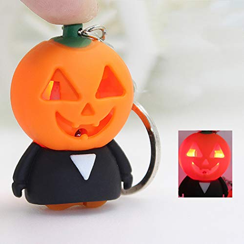 Coxeer-2PCS-Halloween-Keychain-Assorted-Light-up-Key-Ring-Party-Favor