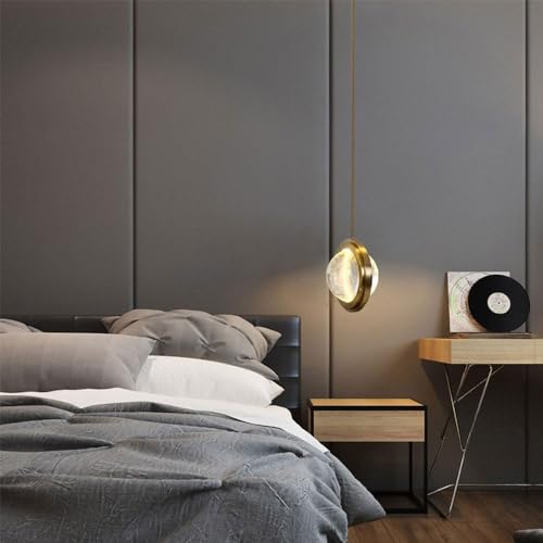 Mini éclairage suspendu carré en verre et lustre géométrique moderne - 5