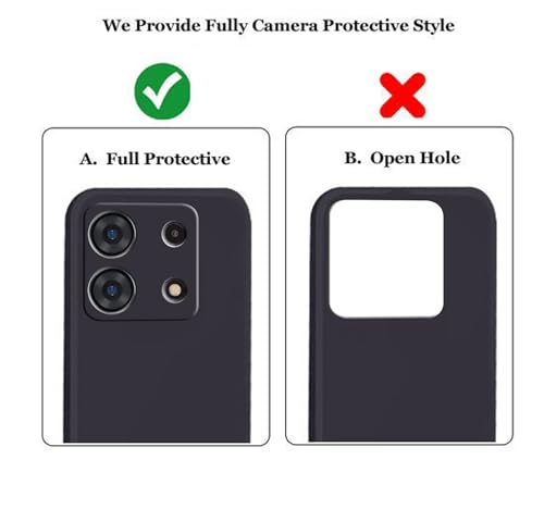 Image of A rtistque Liquid Silicone Back Cover Case for Mi Redmi Note 13 Pro 5G Shockproof TPU Soft Flexible with Camera Protection - Black