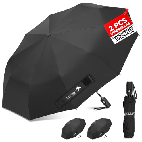 Image of ZOMAKE Compact Umbrella Windproof,Travel Small Umbrella (46in-2 pcs)