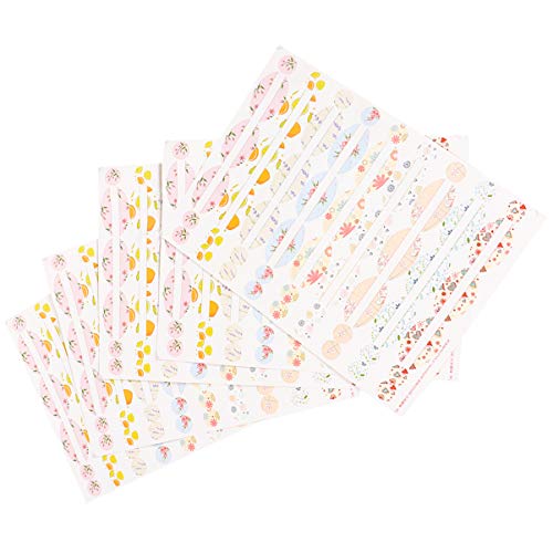 Lurrose Etiketten für Ätherische Öle Bunte Aufkleber für Flaschen mit Ätherischen Ölen Wasserdichtes Zubehör für Ätherische Öle für Parfümflaschen (5 Blatt)