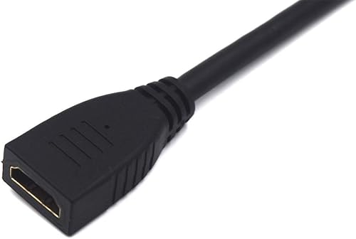 Miniatura 3 de Kework Cable HDMI Ultra HD de 8 K, ángulo descendente de 90 grados HDMI versión macho a hembra Cable de protección de alta velocidad para Xbox TV