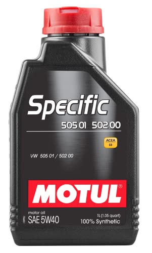 Motul 101573 | Motul Specific 505 01 502 00 100% Synthetic Diesel Engine Oil | Fully Synthetic | Viscosity SAE J 300, 5W-40 | 1 Litre
