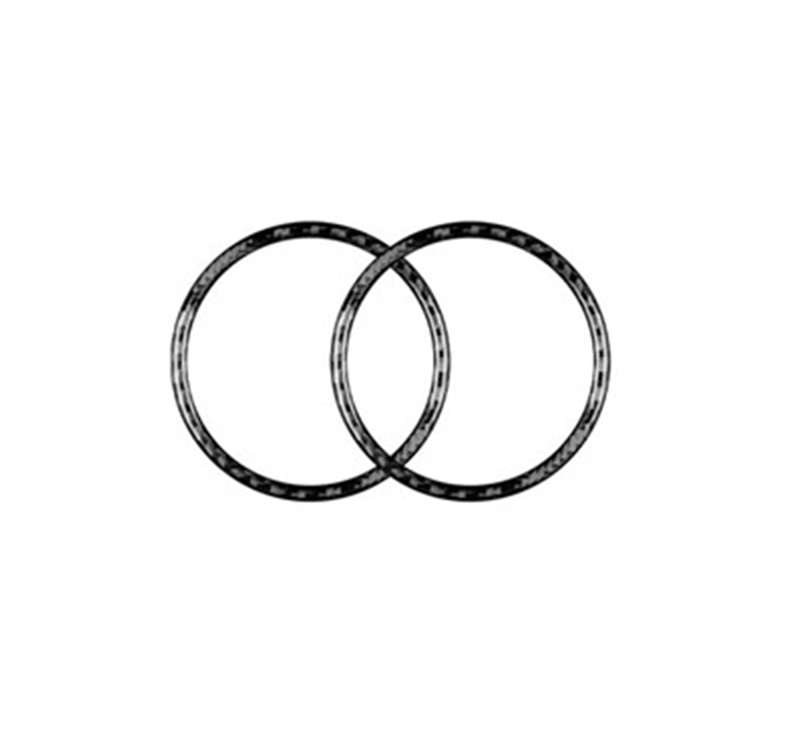 Car Door Audio Trim Ring Cover Real Carbon Fiber Interior Speaker Frame Sticker for Mustang 2015-2022 Anti-dust