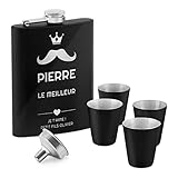 L’ARTICLE PRATIQUE Ce n'est pas seulement un beau cadeau mais bien un objet pratique. Grâce à notre article, vous pouvez célébrer n’importe quelle occasion partout ! Il est idéal pour profiter de l’alcool préféré seul ou en compagnie d'êtres chers. La structure de flasque est solide et la surface est parfaitement lisse alors que le cuir est résistant. L’objet est fait de matériel de haute qualité pour qu’il puisse vous servir pendant de nombreuses années !