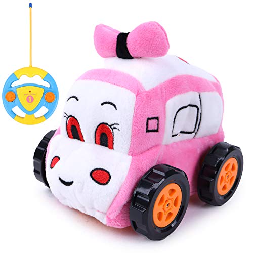 BABY CHALLENGE - Van Peluche Radiocommandé - Rose - 051044 - Véhicule Peluche Radiocommandé - Fréquence 2,4G - Piles Non incluses - À Partir de 18 Mois Cover