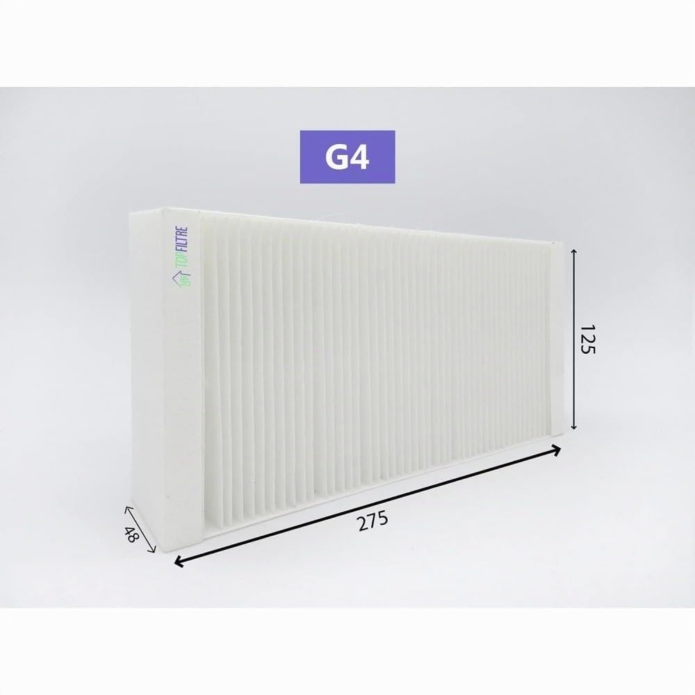 SINEA - 2 lots de Filtres G4 & M5 compatible VMC Double Flux UNELVENT Domeo 210/210 FL – 275x125x48 mm - haute efficacité de filtration de l'air