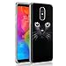 Produktbild Eouine LG Q7 Hülle, Schutzhülle Silikon Transparent mit Muster Motiv Handyhülle [Ultra Dünn] Slim Stoßfest Weich TPU Bumper Case Backcover für LG Q7 5,5 Zoll Smartphone (Schwarze Katze)
