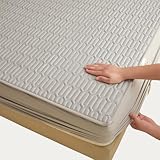 Matratzenschoner Weicher 70X140,80x190/200,140x190/200,160x190/200 Matratzenauflage Baumwolle Bis 30cm Höhe Atmungsaktiv Waschbarer Topper/Bezug für Matratzen Gestepptes Spannbettlaken(70x190cm,Gray A