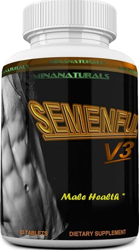 SEMENFUL-V3 Semen Volumizer. Climax Enhancer for Male and Female. Cum Volume Enhancement. Helps Increase Sperm Volume to Achieve Extreme Arousals. 30 Tablets
