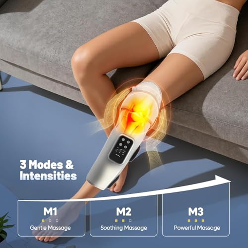 Image of Arcanine Leg Compression Massager with Heat, Circulation,Air Compression Legs Massager with 3 Modes 3 Intensities and Adjustable,Great Gifts for Mom & Dad.