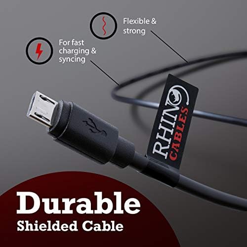 rhinocables USB v 2.0 A to USB Micro Type B High Speed Charger Cable Lead USB Micro Devices, Android Mobiles, Tablets 1m