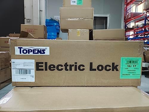 TOPENS ET24 Electric Gate Lock for 24VDC Automatic Swing Gate Opener Motor Gate Operator System Device Safe Security Outdoor Waterproof Black