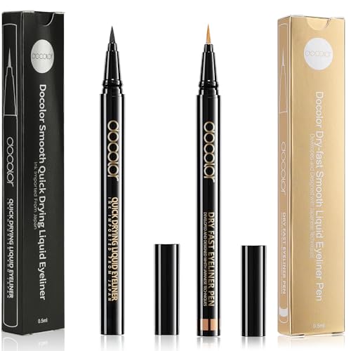 Delineador Gel Waterproof Negro y Oro 2 Piezas miniatura 1