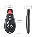 KEYALL 1 Pack 6 buttons Remote Control Car Key Fob 2008-2010 Fit for Chrysler Town & Country 3.3L M3N5WY783,IYZC01C,05026453AC,05026453AE,05026453AF