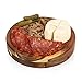 PICNIC TIME Disney Mickey Mouse & Minnie Mouse Acacia Brie Cheese Board and Knife Set, Charcuterie Board Set, Wood Cutting Board, (Acacia Wood)